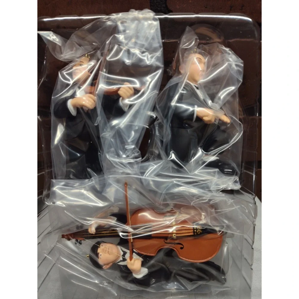 The Three Stooges Hallmark Christmas ornament 1988 instruments NEW open box